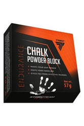 Trec Nutrition Endurance Chalk Powder Block 57g packaging, enhancing grip and moisture control for effective training.